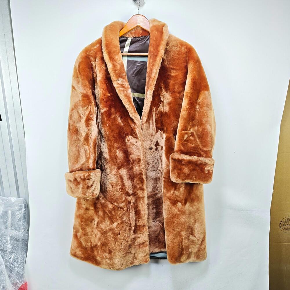 Vintage 50s Beau Mouton Jacques Heim Sheared Lamb Fur Coat